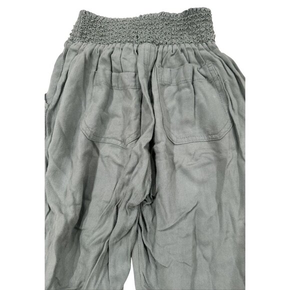 Vintage REWASH Brand Womens Relaxed Fit Olive Green Smocked Waist Pants S - Picture 4 of 8